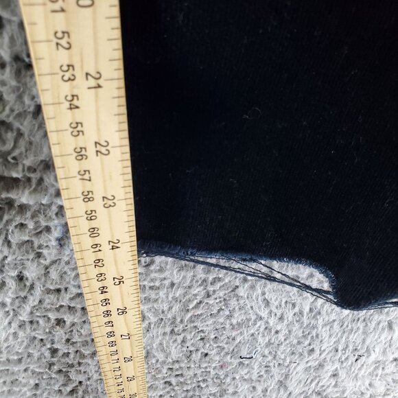 Old Navy Jeans Womens 14 Black Corduroy Stretch Flare - Picture 6 of 9
